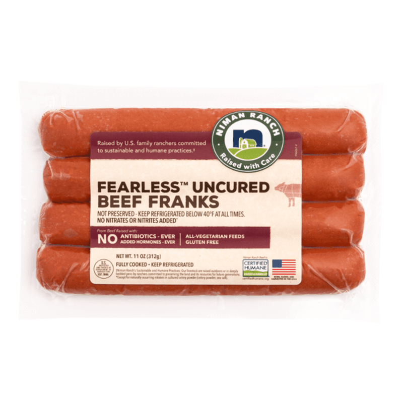 Niman Ranch Fearless Uncured Beef Franks