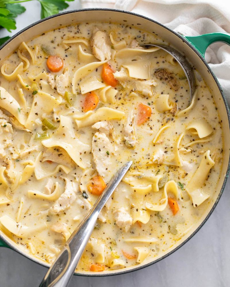 Classic Creamy Chicken Noodle Soup