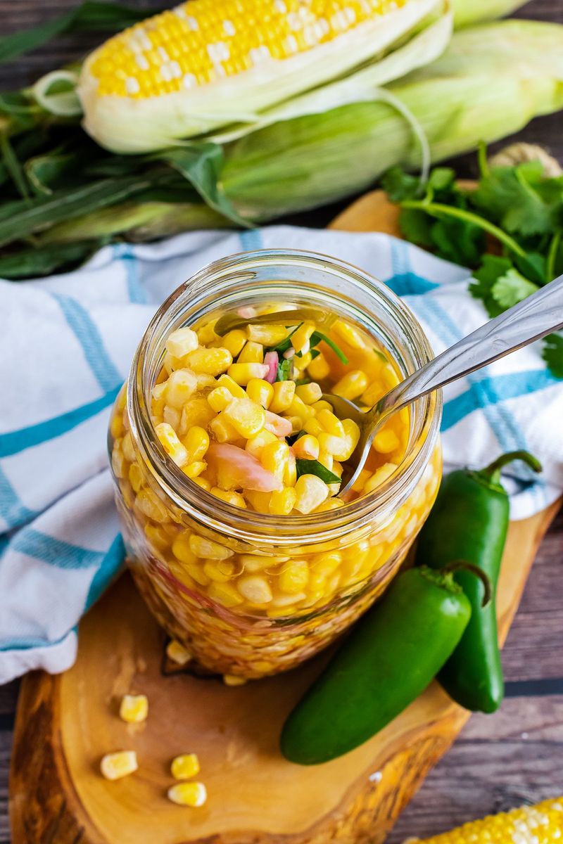 Pickled corn (whole kernels)