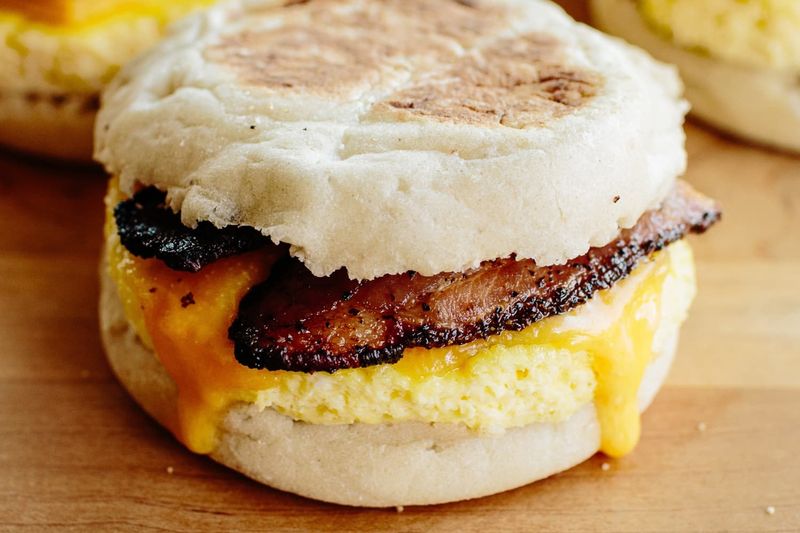 A Breakfast Sandwich
