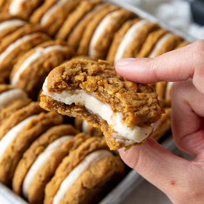 Mini Oatmeal Cream Sandwich Cookies