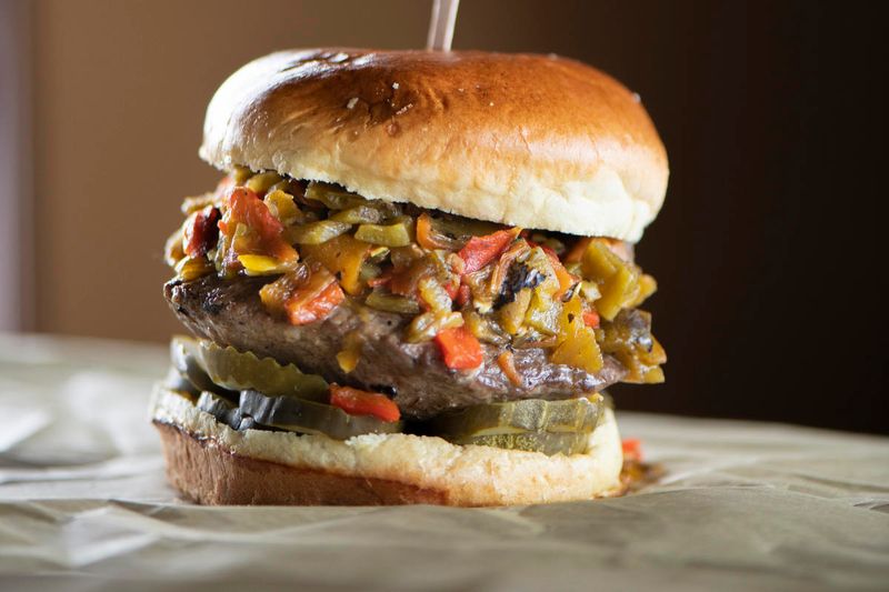 New Mexico - Hatch Green Chile Cheeseburger