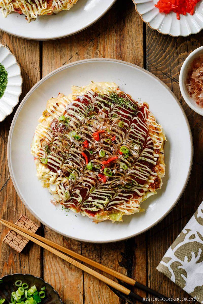 Savory Cabbage Pancakes (Okonomiyaki Style)