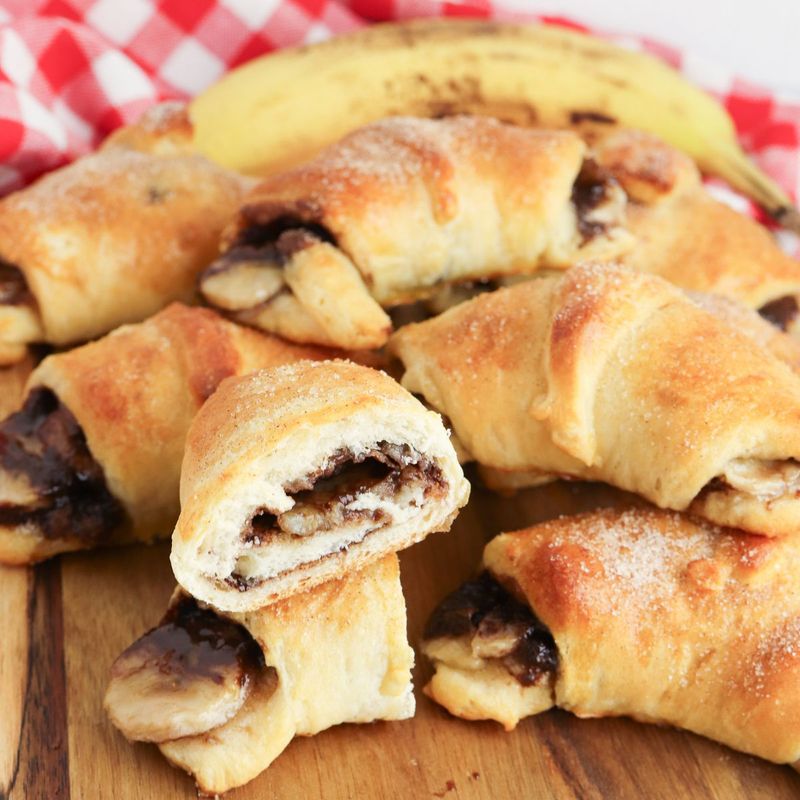 Nutella and banana croissant