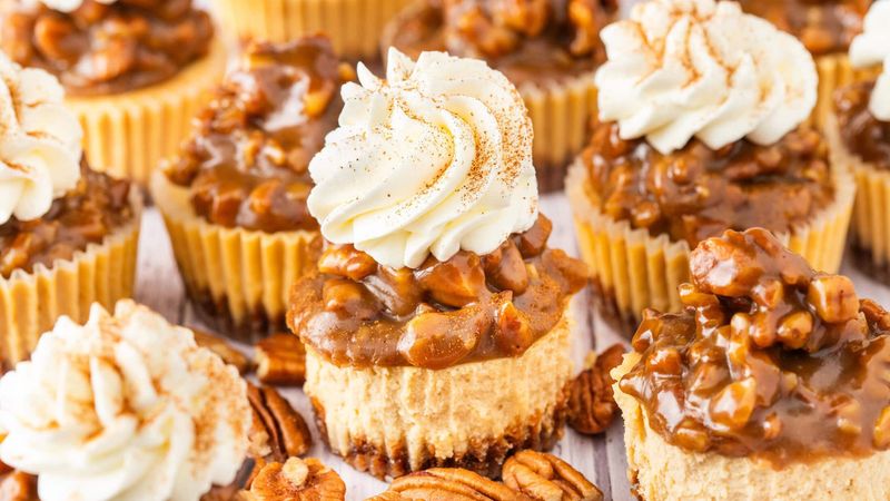 Mini Pecan Cheesecakes