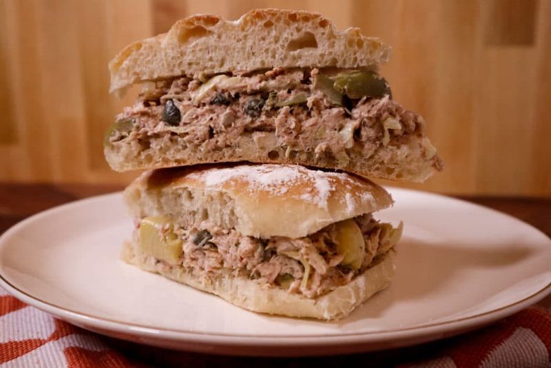 Tuna and Artichoke Panino
