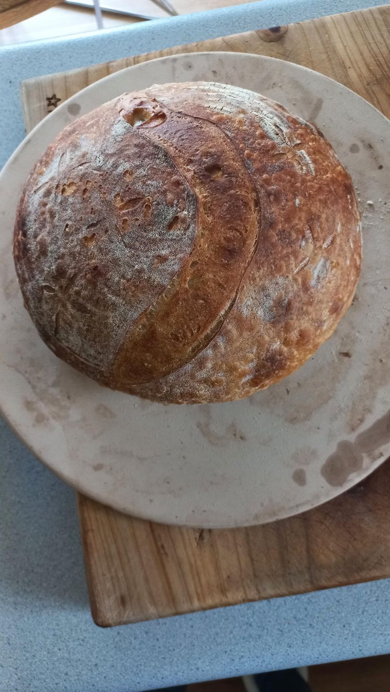 Homemade bread loaves
