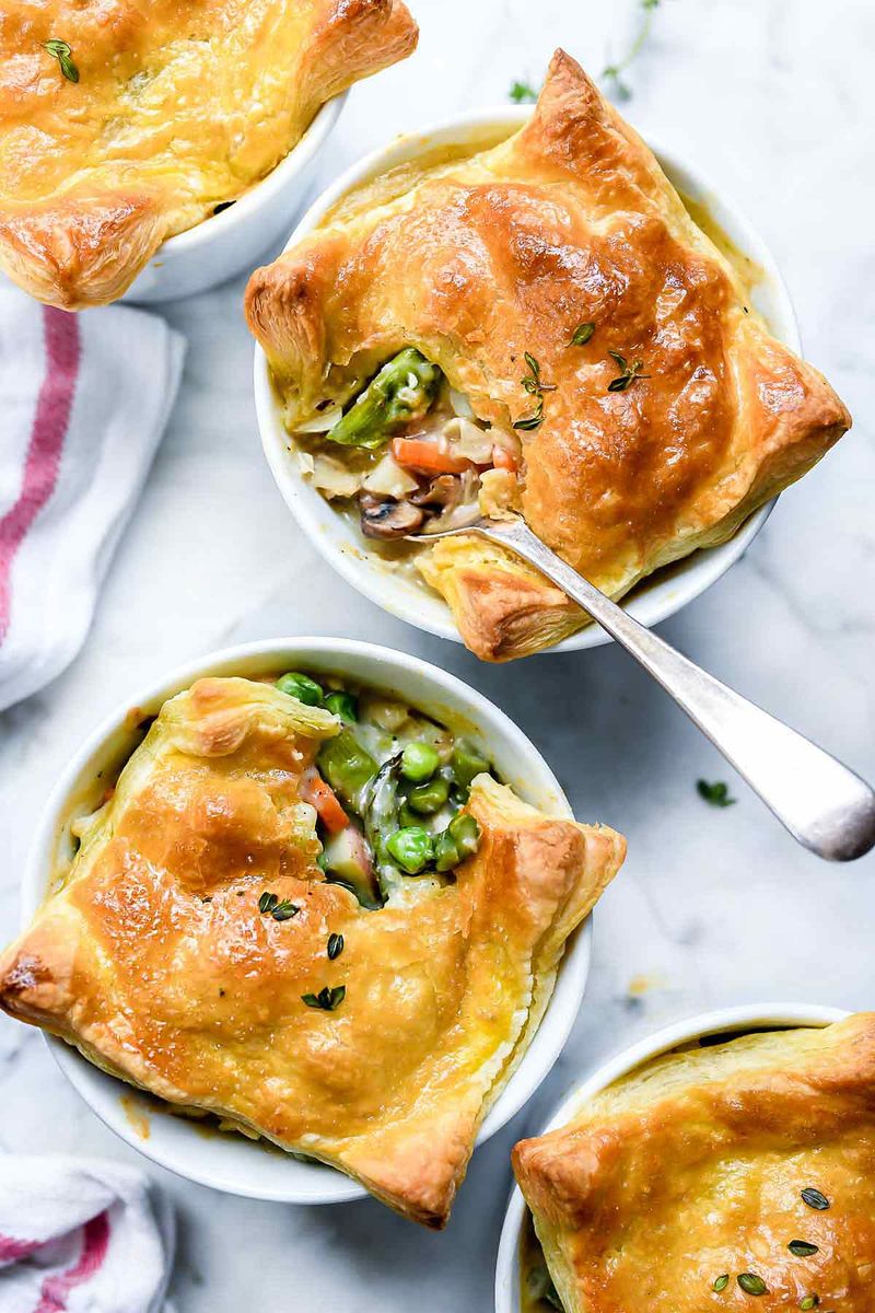 Creamy Spring Vegetable Pot Pie