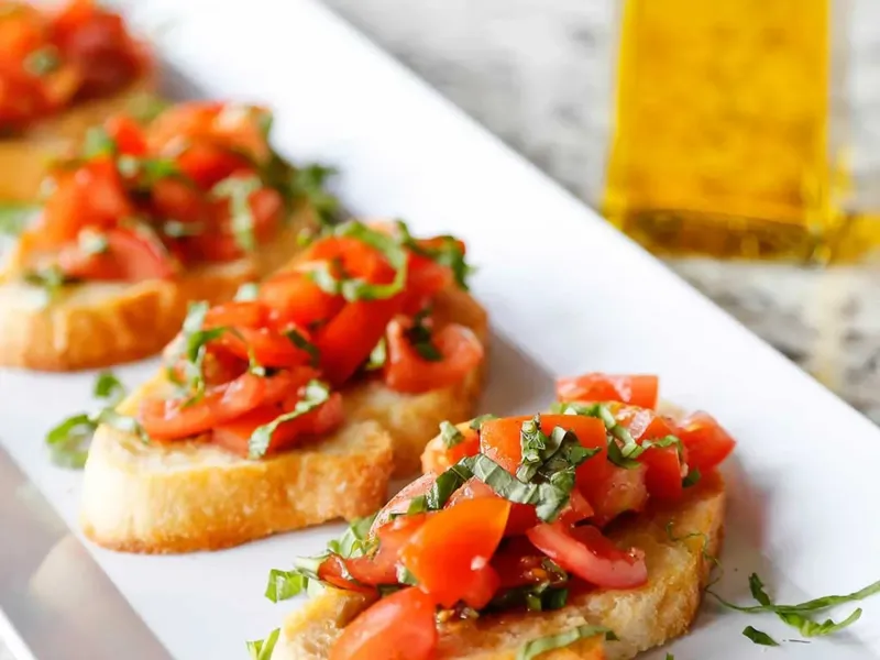 Bruschetta With Tomato And Basil