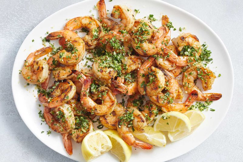 Old Bay-Style Shrimp With Lemon