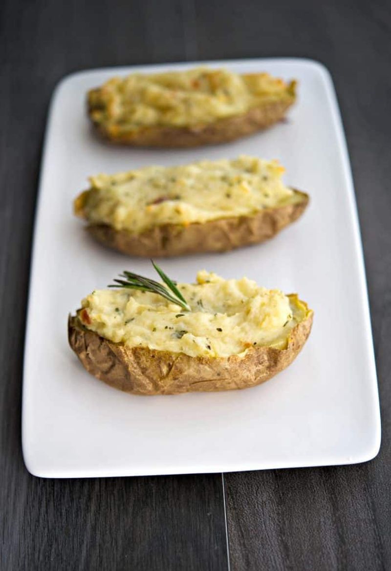 Garlic-Loaded Twice-Baked Potatoes