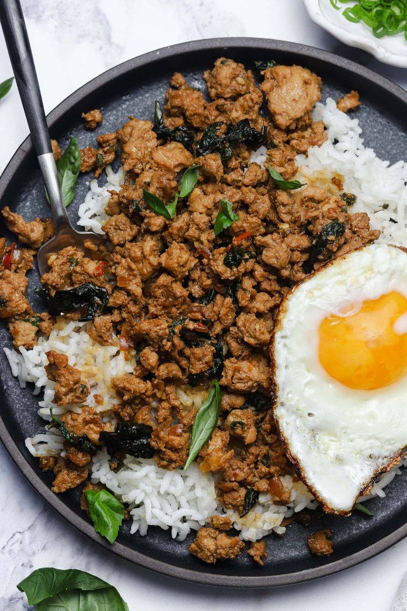 Thai Basil Chicken With Freezer Aromatics