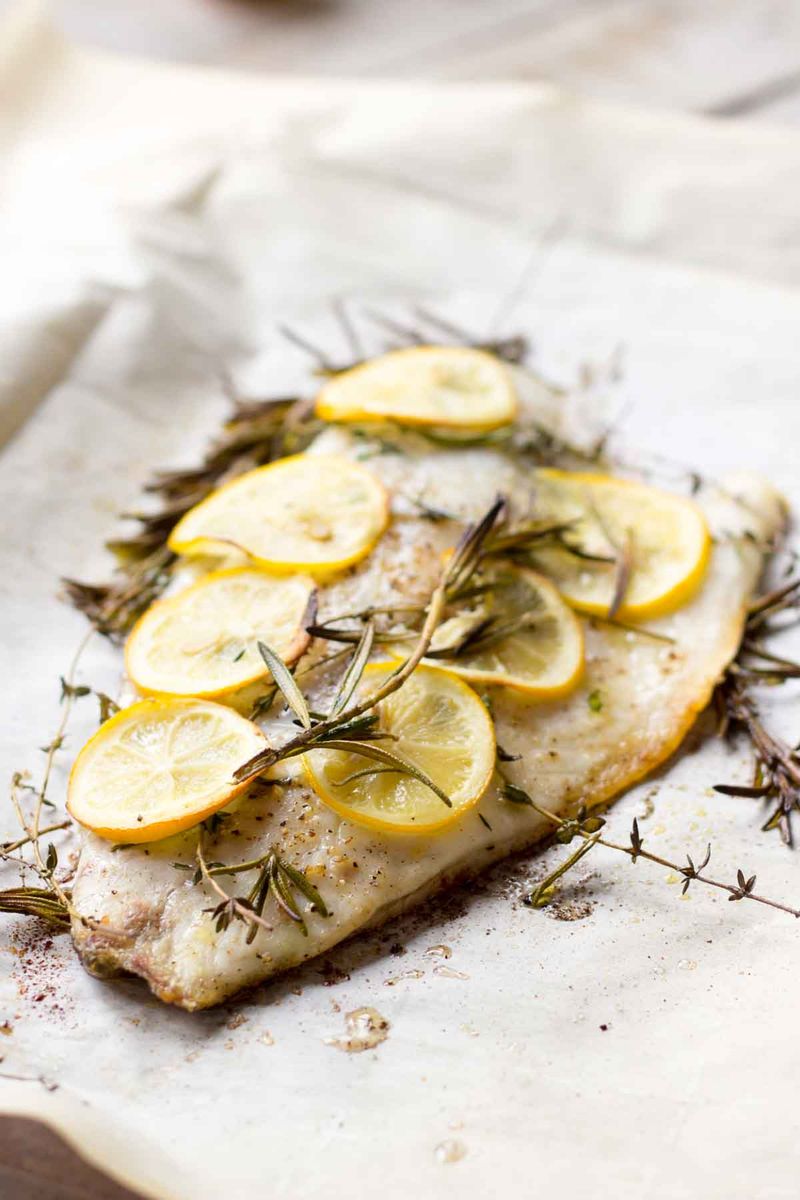 Baked White Fish with Lemon