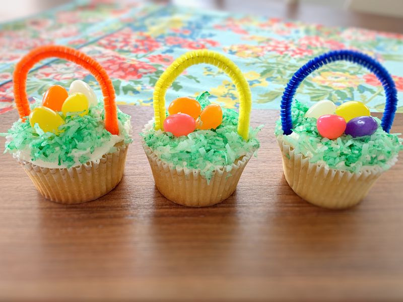 Easter Basket Cupcakes