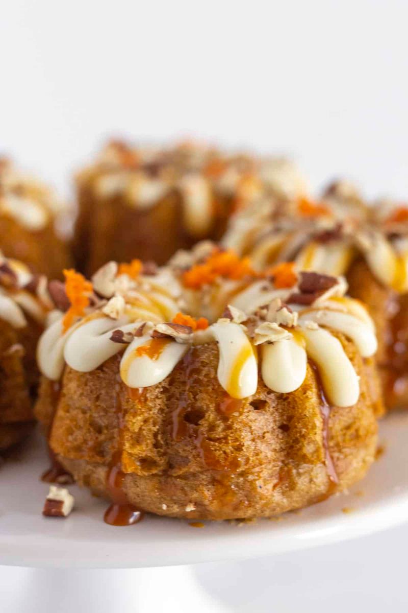 Mini Carrot Bundt Cakes