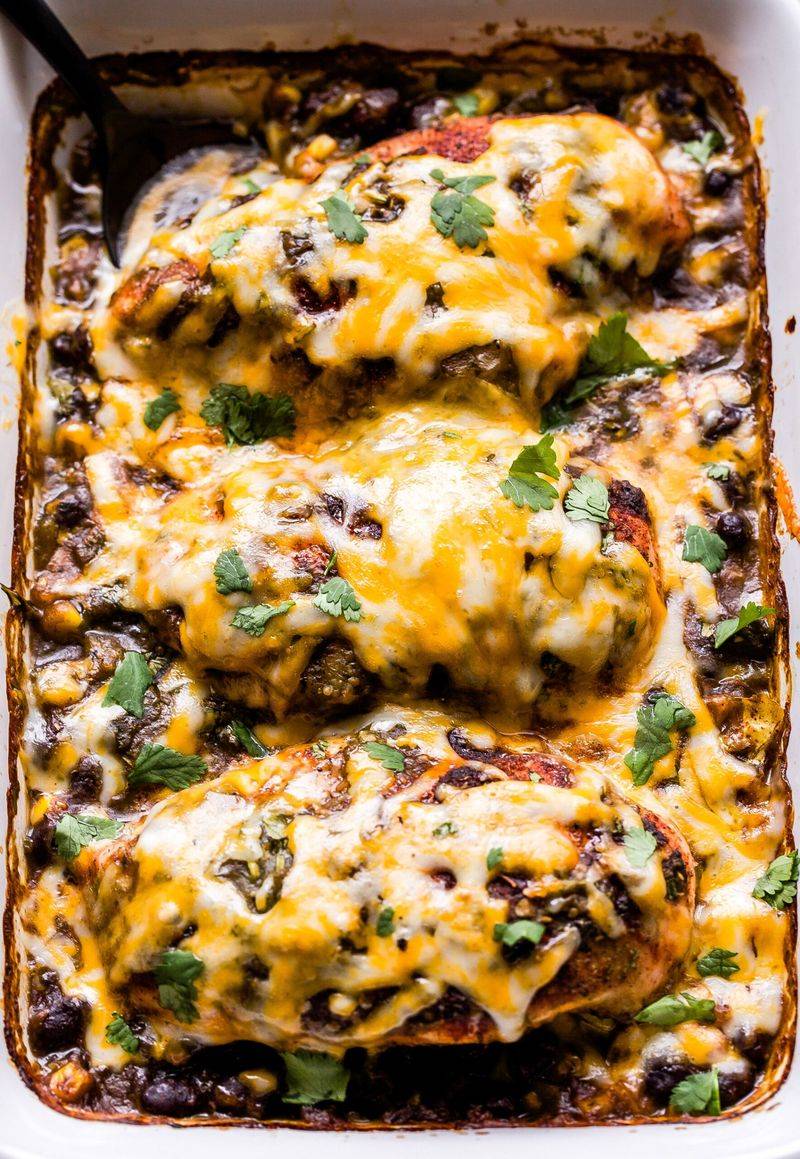 Chicken And Black Bean Casserole