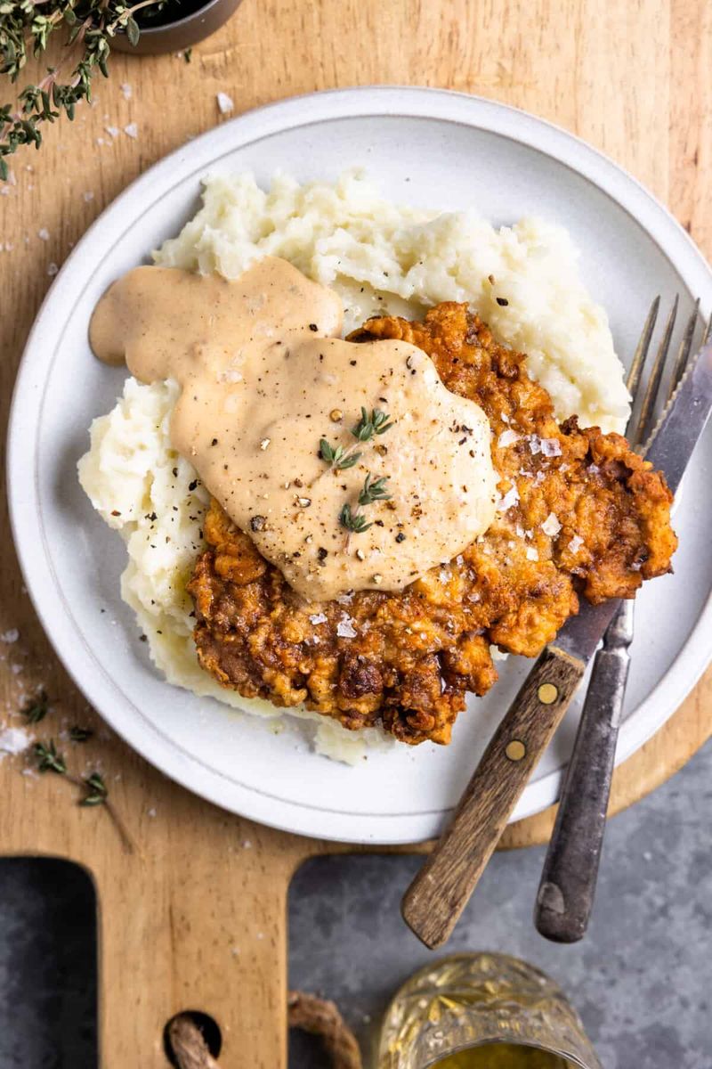 Chicken-Fried Steak with Cream Gravy