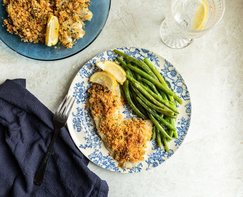 Baked Haddock with Ritz Crumbs
