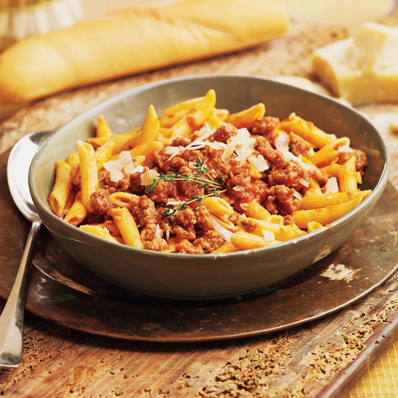 Pasta with Marinara and Sausage