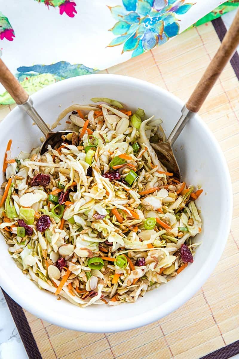 Crunchy Cabbage Salad With Sunflower Seeds