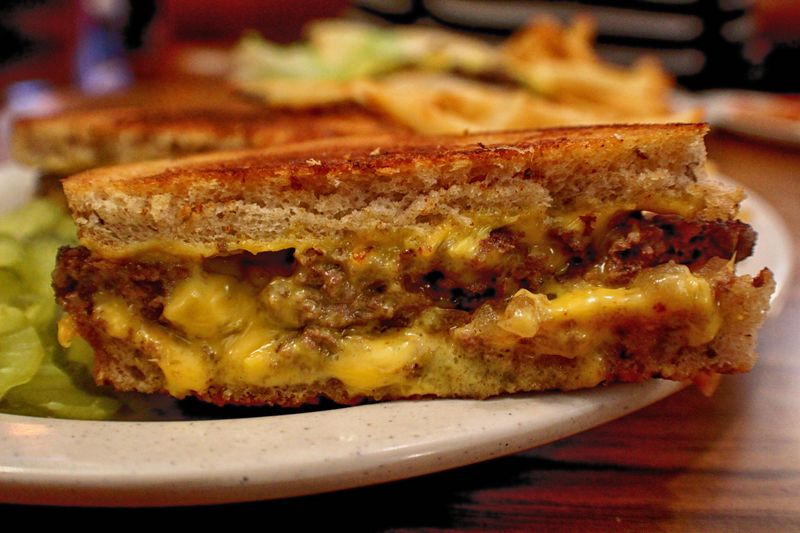 Steak Burger Patty Melt