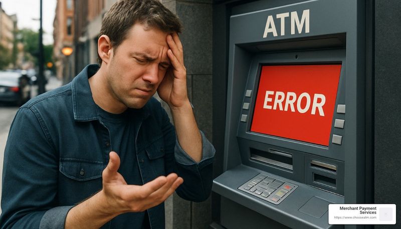 Cash only with broken ATM