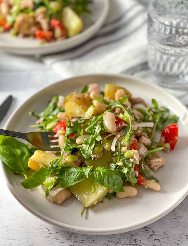 White Bean and Tuna Salad Plates