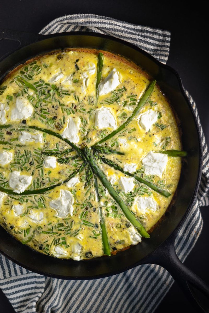 Asparagus And Goat Cheese Frittata