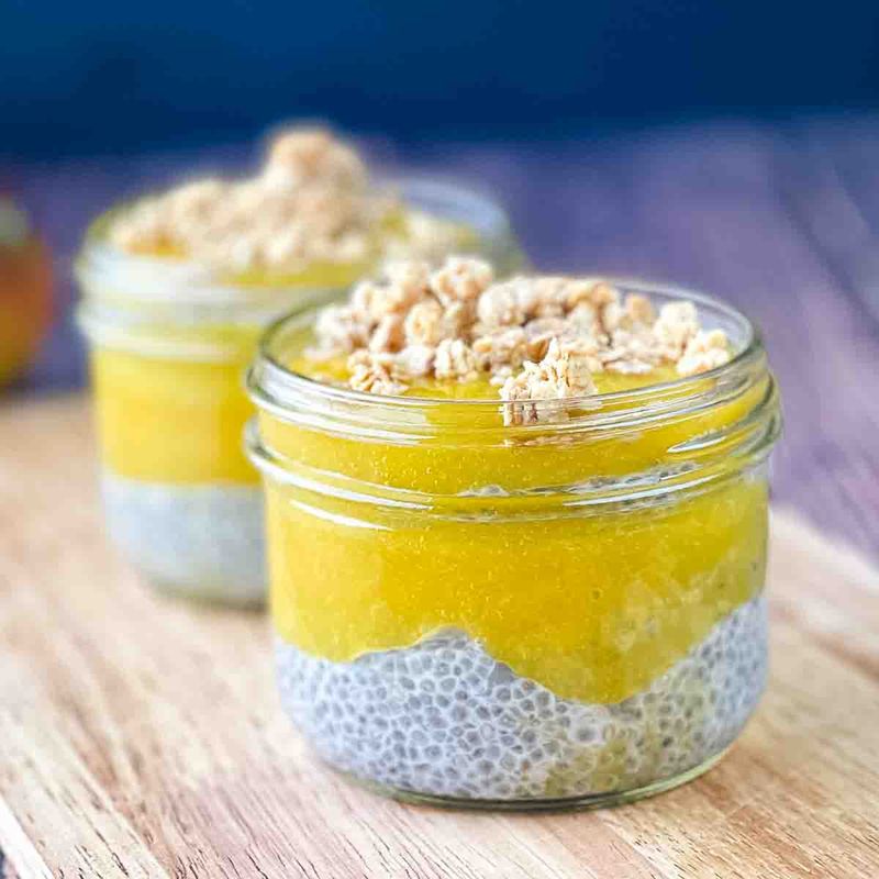 Chia Pudding With Mango or Berries