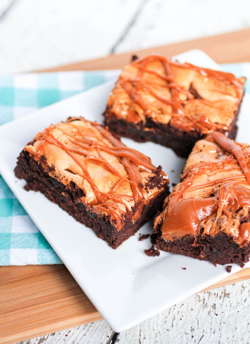 Caramel Marshmallow Brownies