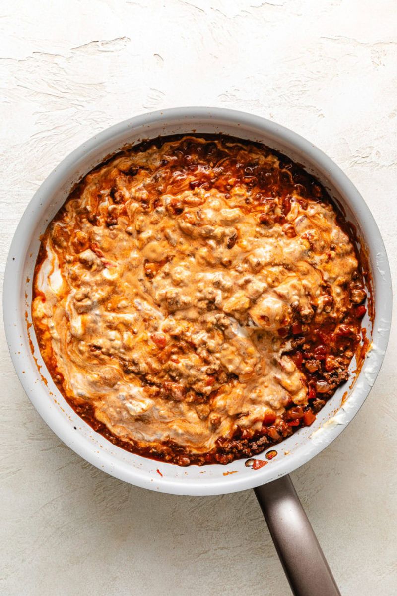 Cheesy Beef and Rice Taco Casserole