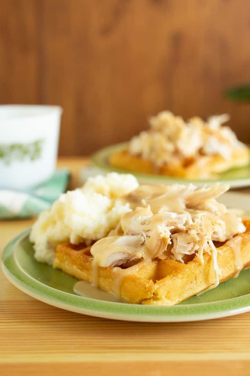 Chicken and Waffles Pennsylvania Dutch