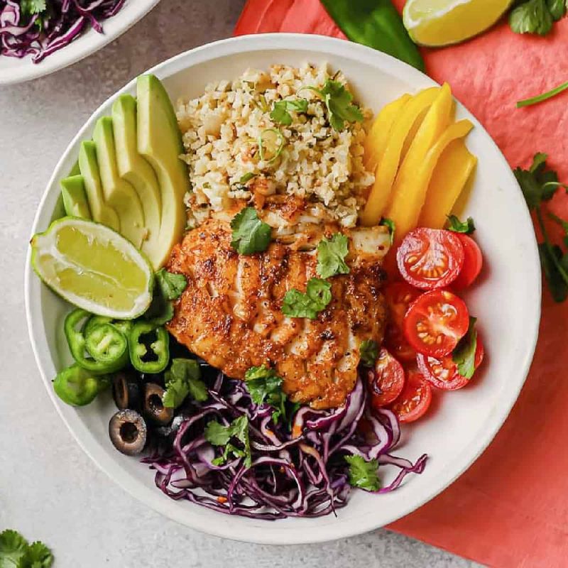 Blackened Fish Taco Bowls