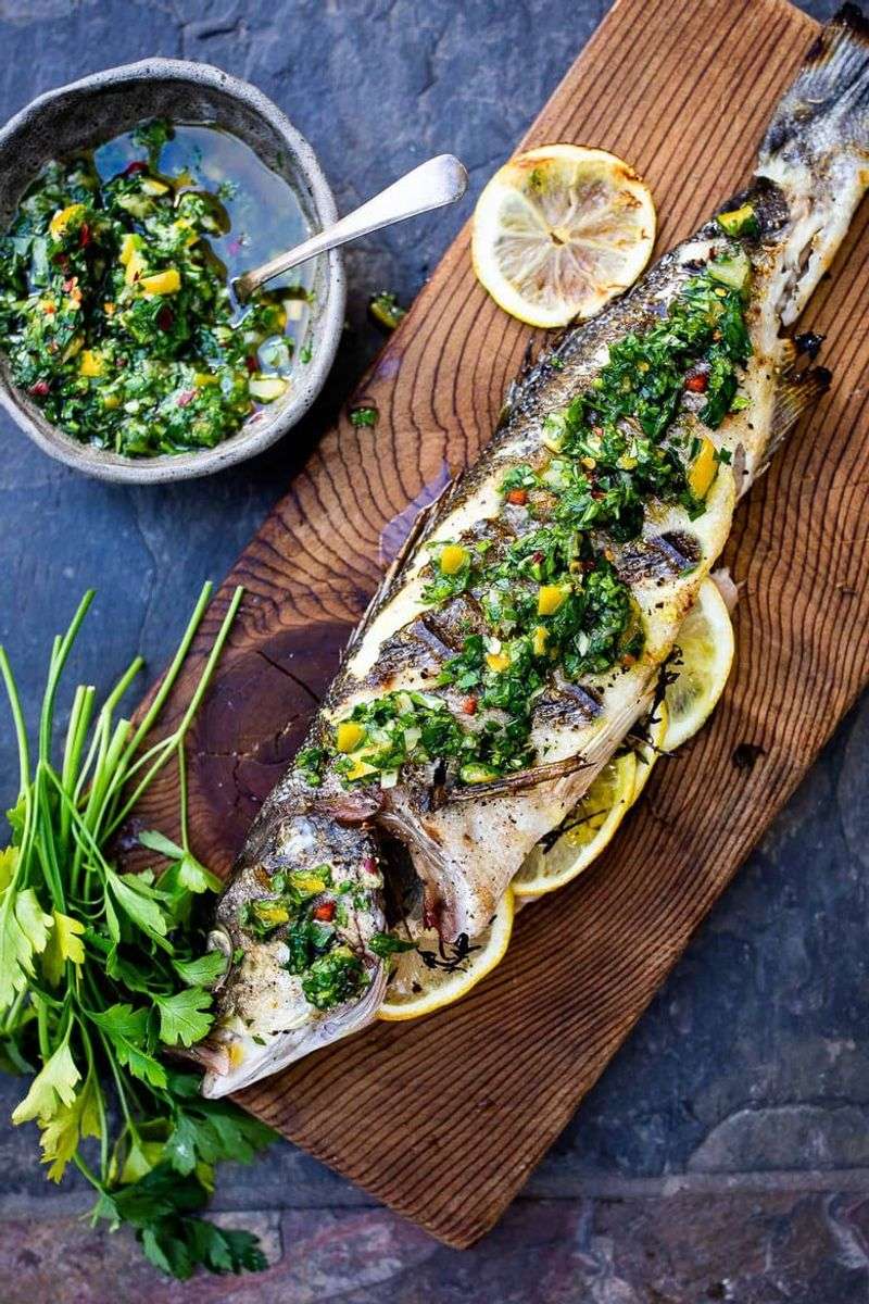 Whole-Roasted Branzino With Herbs