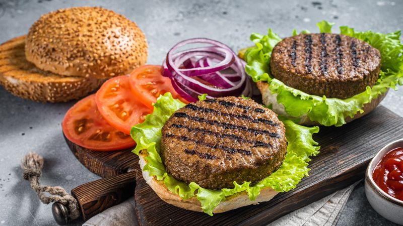 Soy-based burger patties