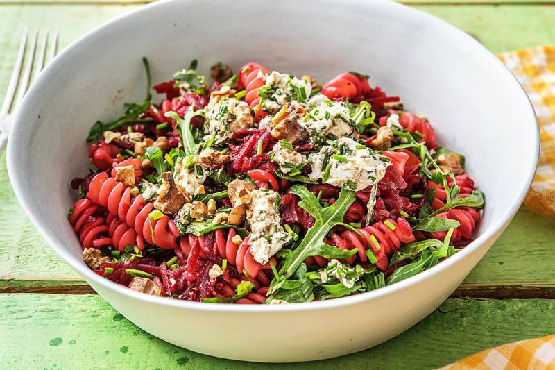 Beet and Goat Cheese Pasta Salad