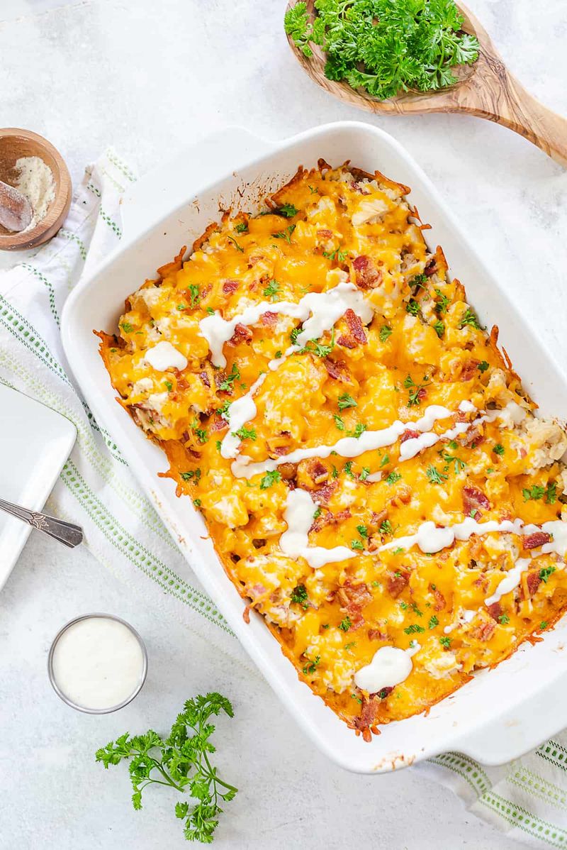 Chicken Bacon Ranch Casserole