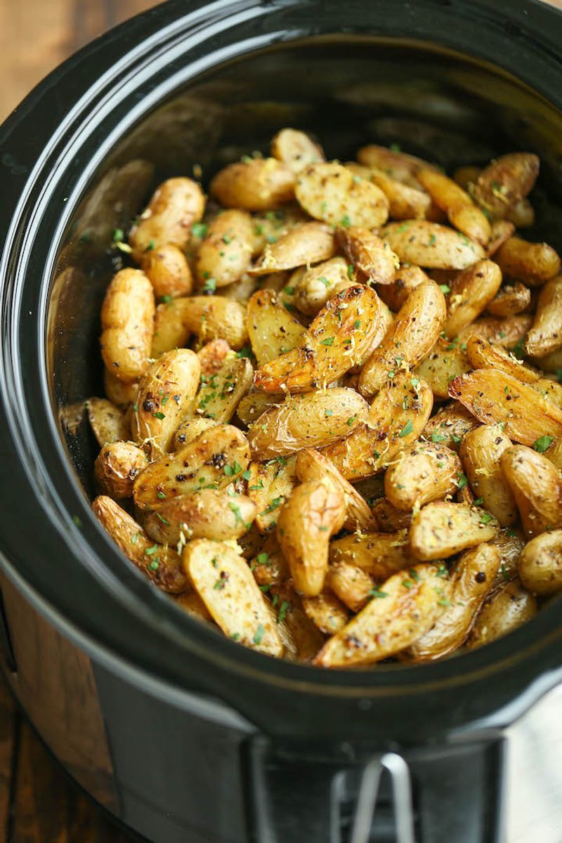 Greek Lemon Potatoes with Herbs