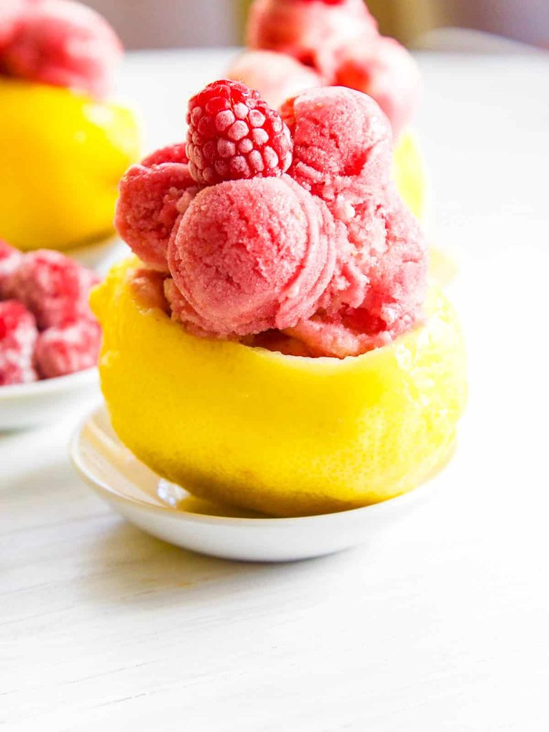 Raspberry Lemon Sorbet