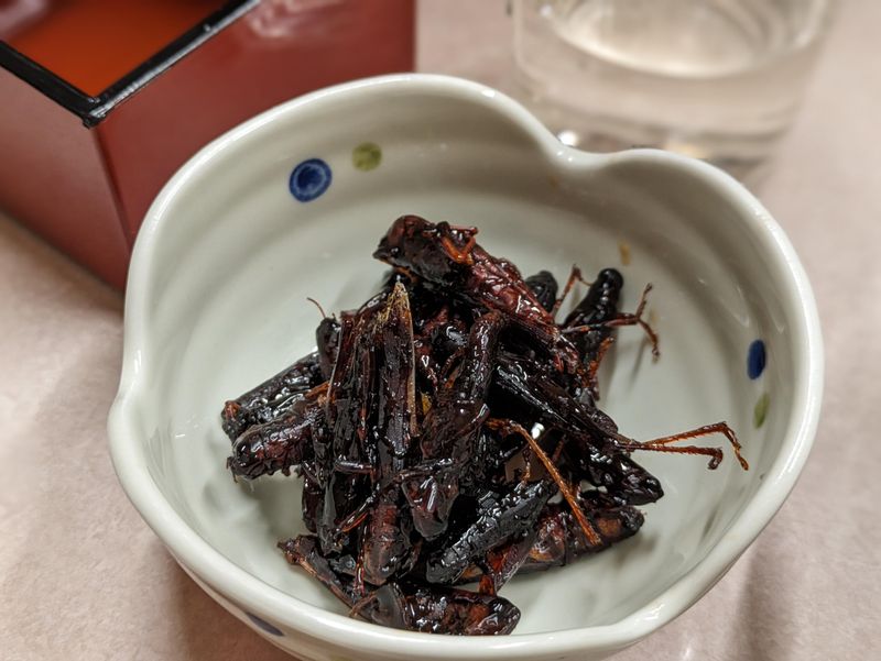 Inago no tsukudani (locusts)