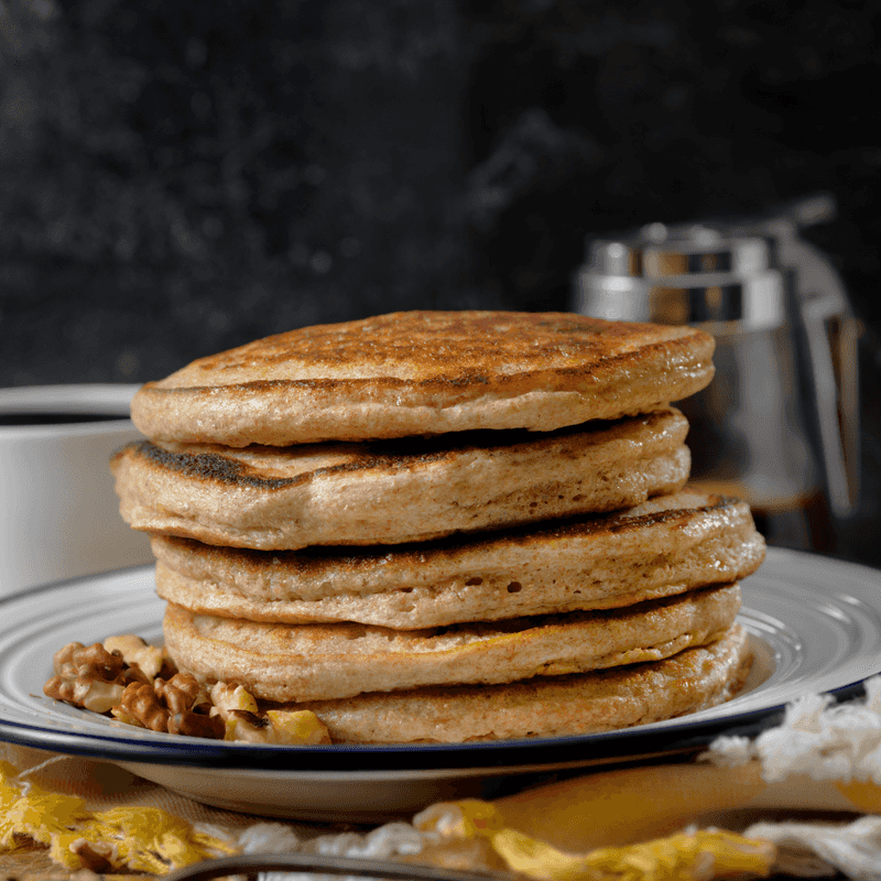 Pancakes with Molasses or Syrup