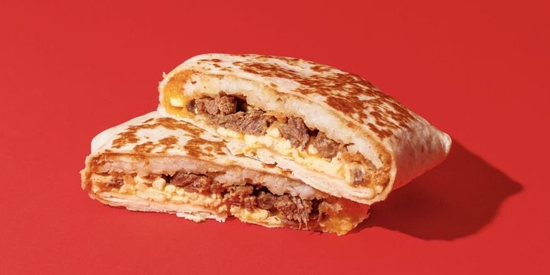 Taco Bell Breakfast Crunchwrap Sausage