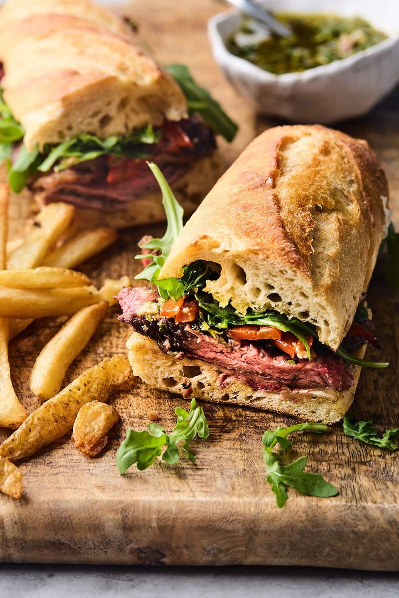 Steak Chimichurri Baguette