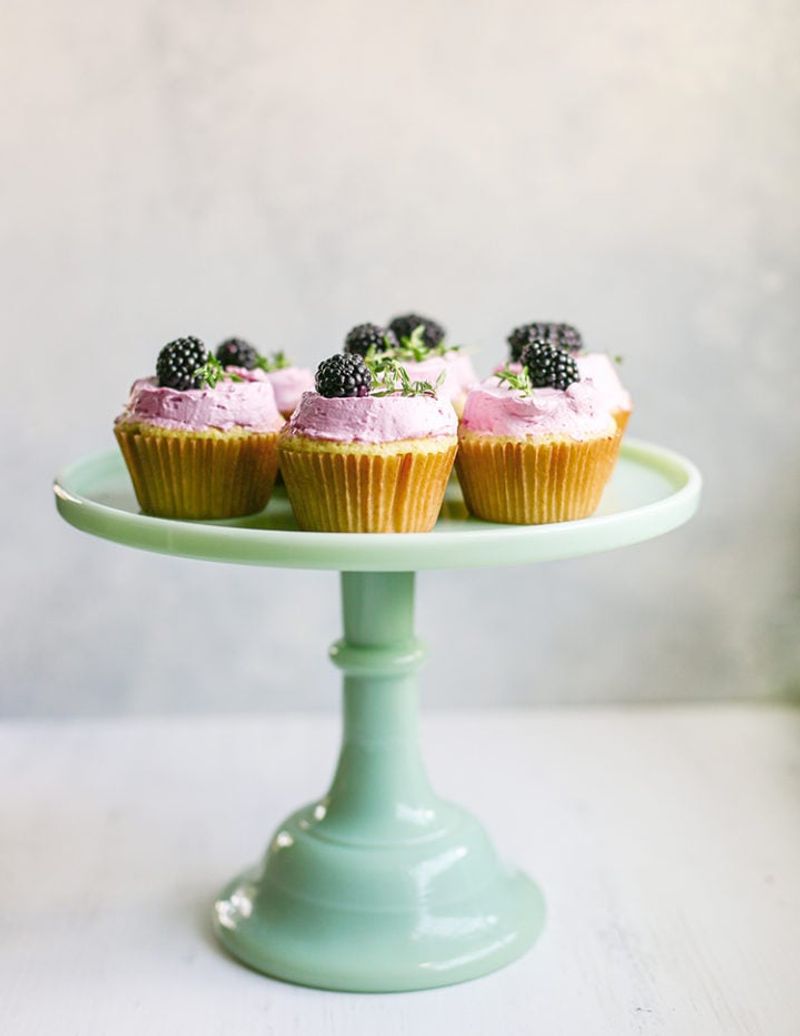 Fresh Berry And Mint Fancy Cupcakes