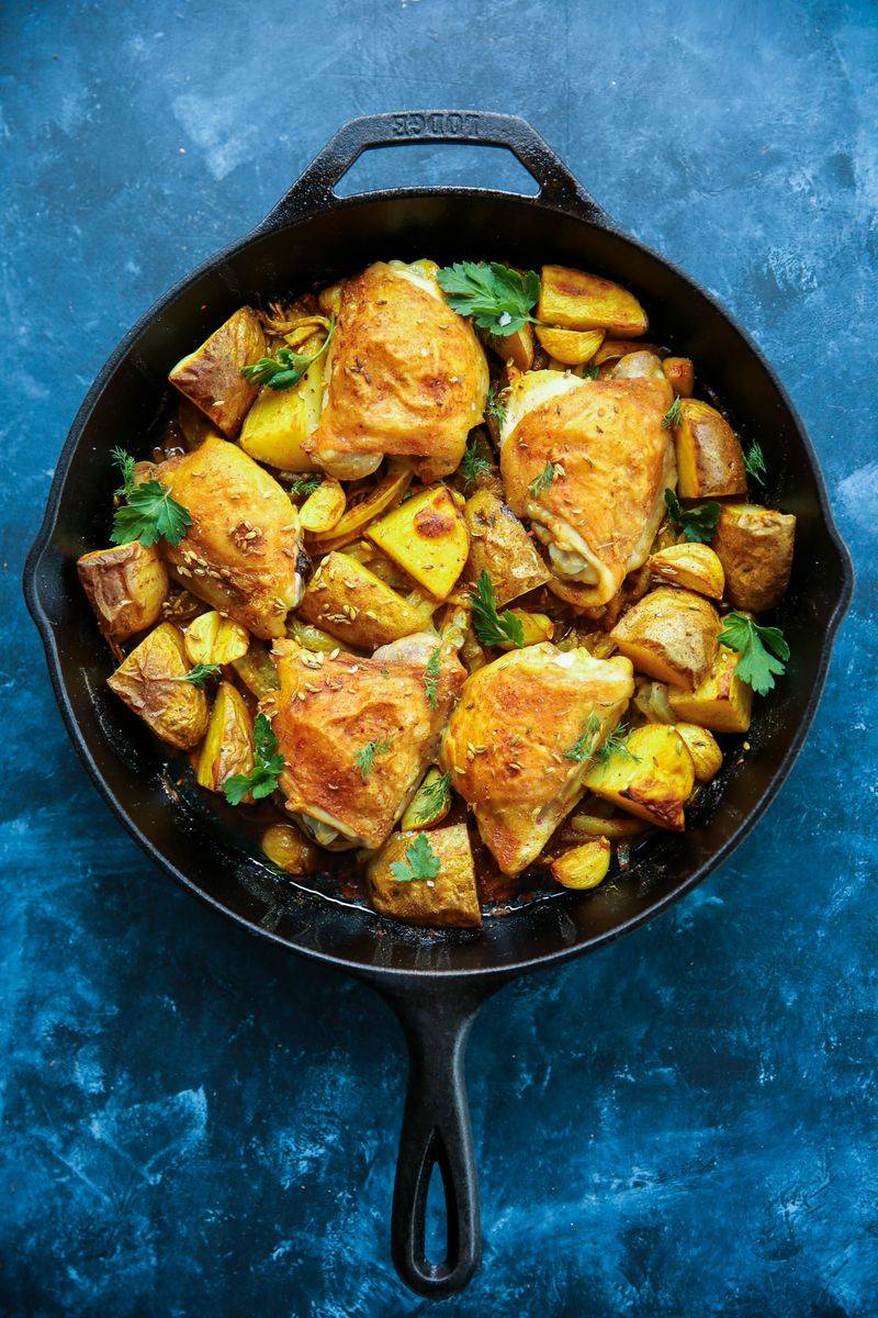 One-Pan Turmeric Chicken Skillet