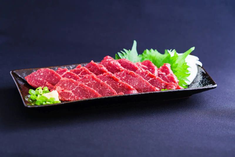 Basashi (raw horse meat)