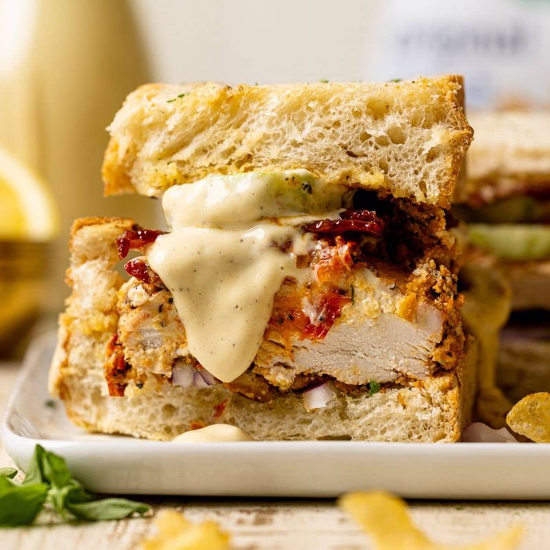 Chicken Sandwich with Honey Mustard + Bacon