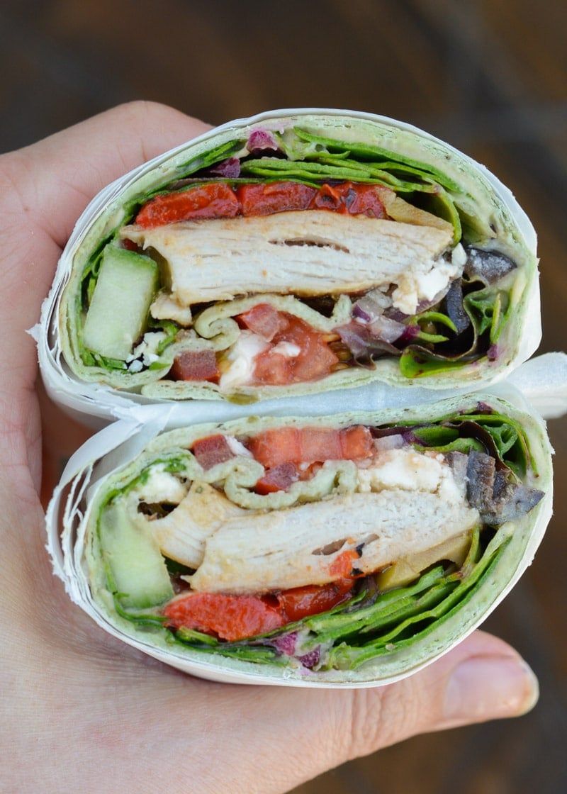 Greek Chicken Wraps