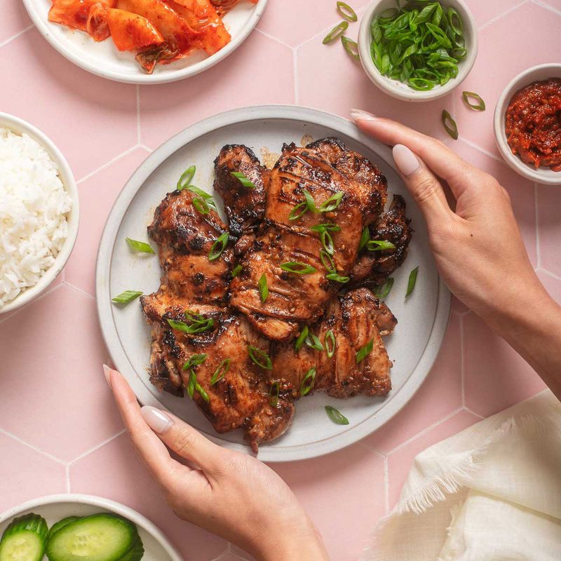 Dak bulgogi (soy garlic chicken)