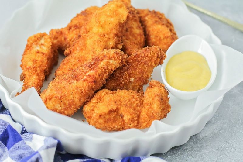 Crispy Chicken Tenders with Dipping Sauces